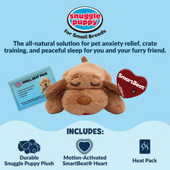 Snuggle Puppy, diseño para razas pequeñas, ofrece confort durante las siestas.