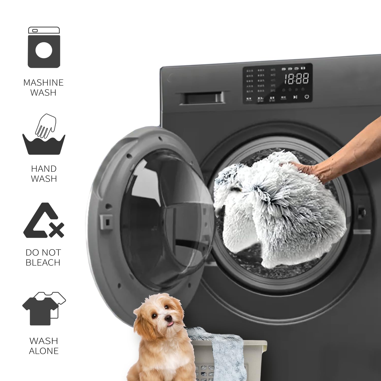 Almohadón Snugglesinto para mascota, lavado sencillo.