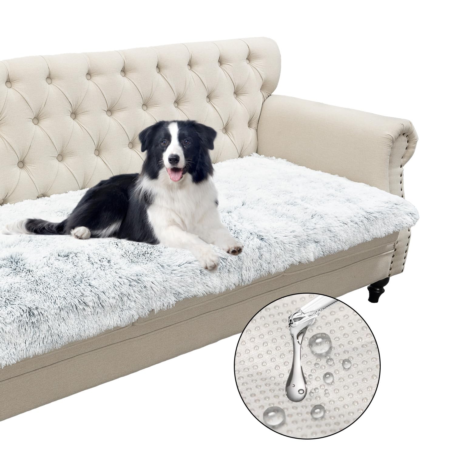 Tapete Snugglesinto para mascota con pelo largo, descanso cómodo.