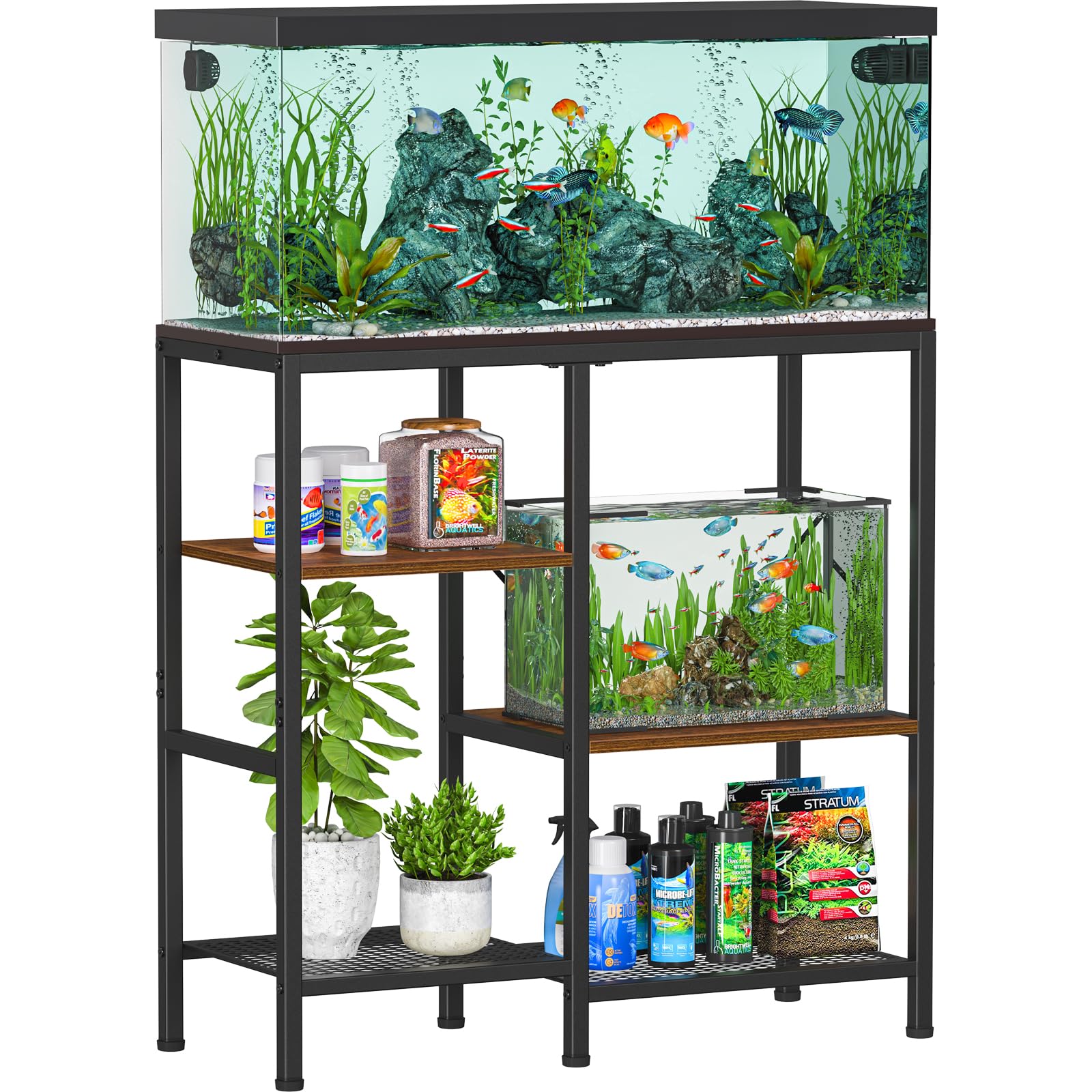 Snughome estante acuario 30 galones superior, soporte estable para acuarios grandes.