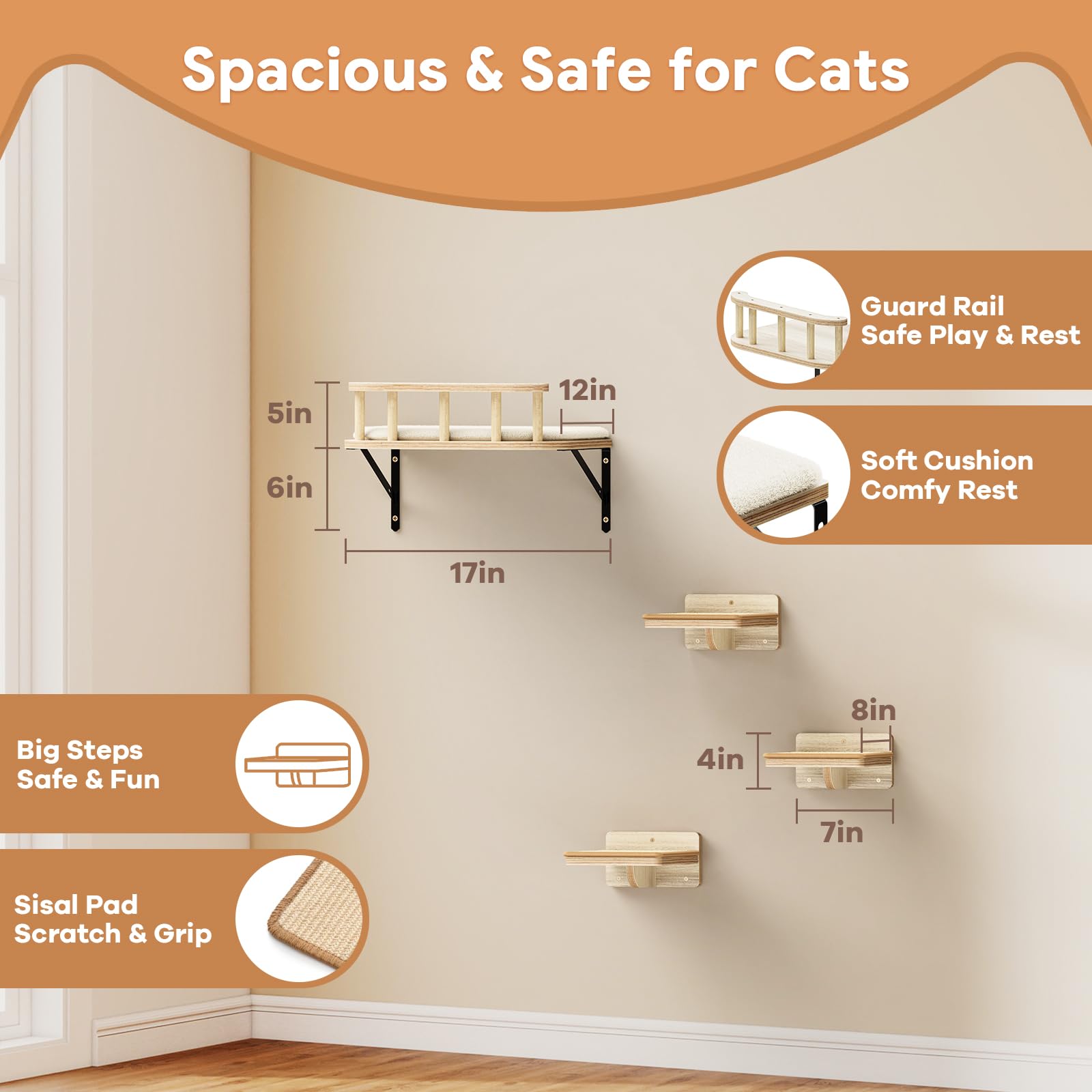 Tapetes de sisal resisten arañazos y ofrecen superficie de agarre.