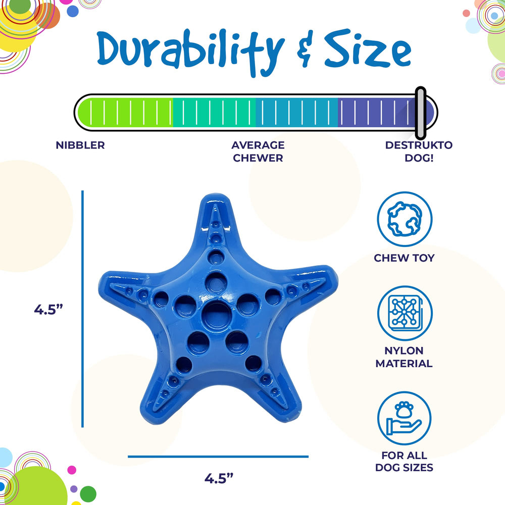 SodaPup Estrella de Mar: diseñado para calmar nervios y mantener al perro ocupado.