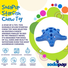 SodaPup Estrella de Mar: fabricado en EE. UU. con material resistente para perros grandes.