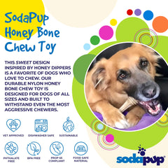 SodaPup Honey Bone: tamaño único, apto para todos los perros