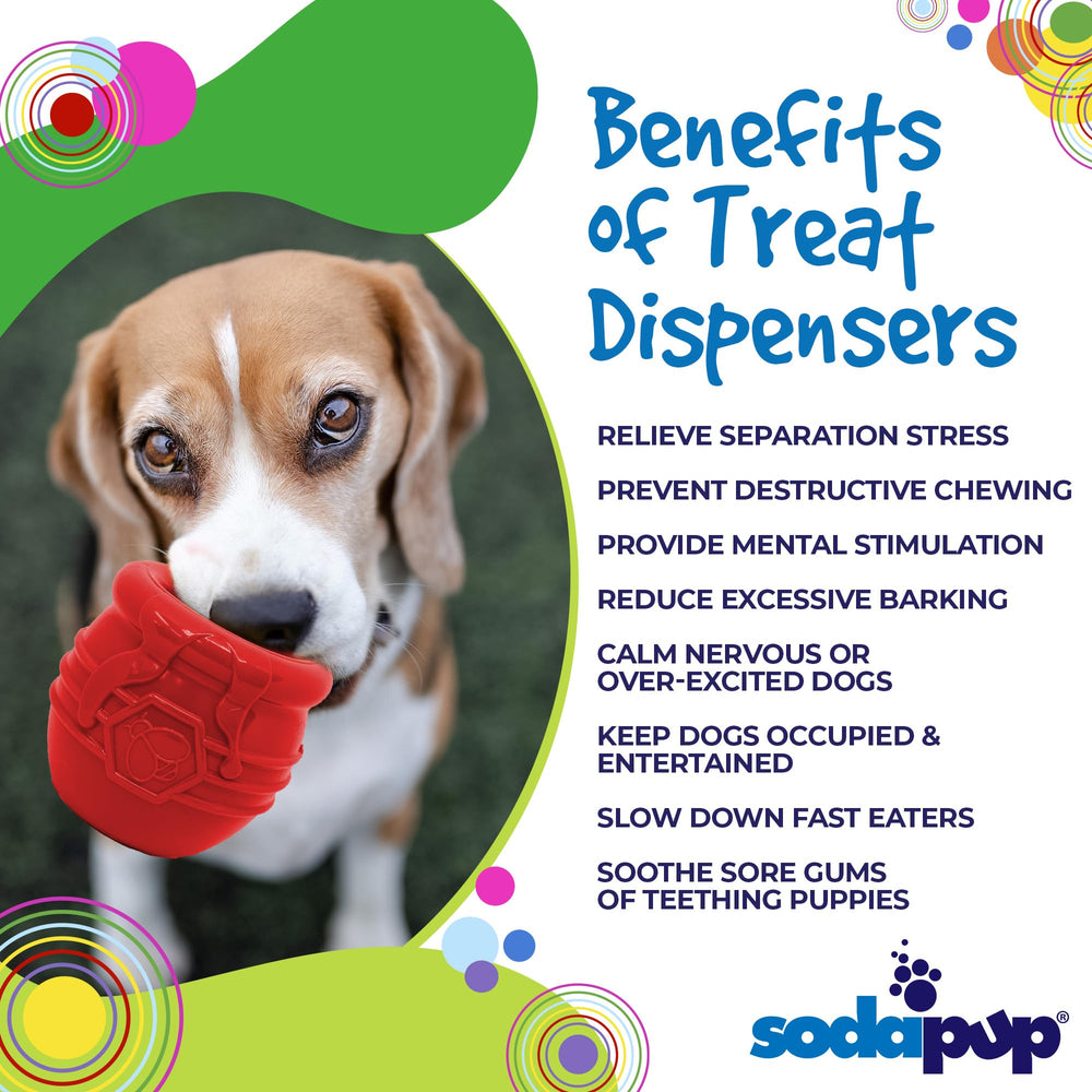 SodaPup Honey Pot diseño resistente que soporta juegos intensos.