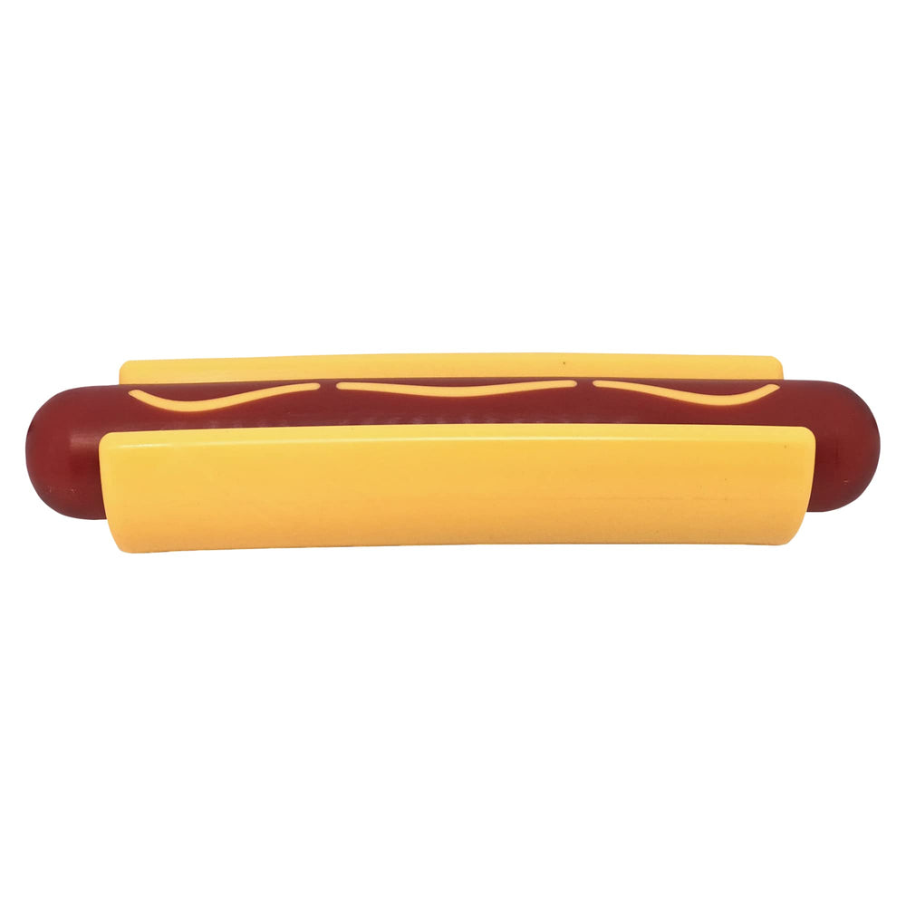 SodaPup Hot Dog: material nylon PETstrong ofrece mordida resistente para masticar sin romper.