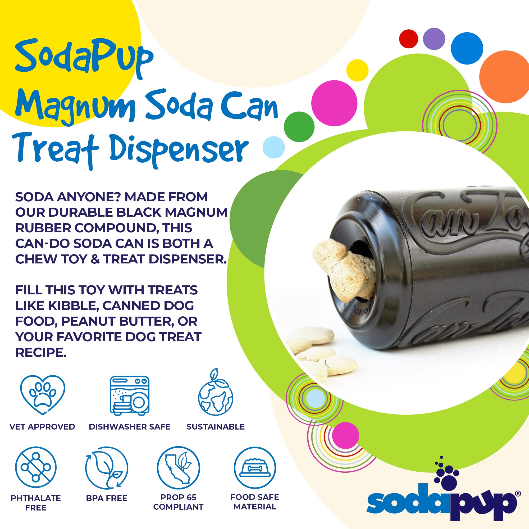 SodaPup Magnum Soda Can no toxico y apto para alimentos