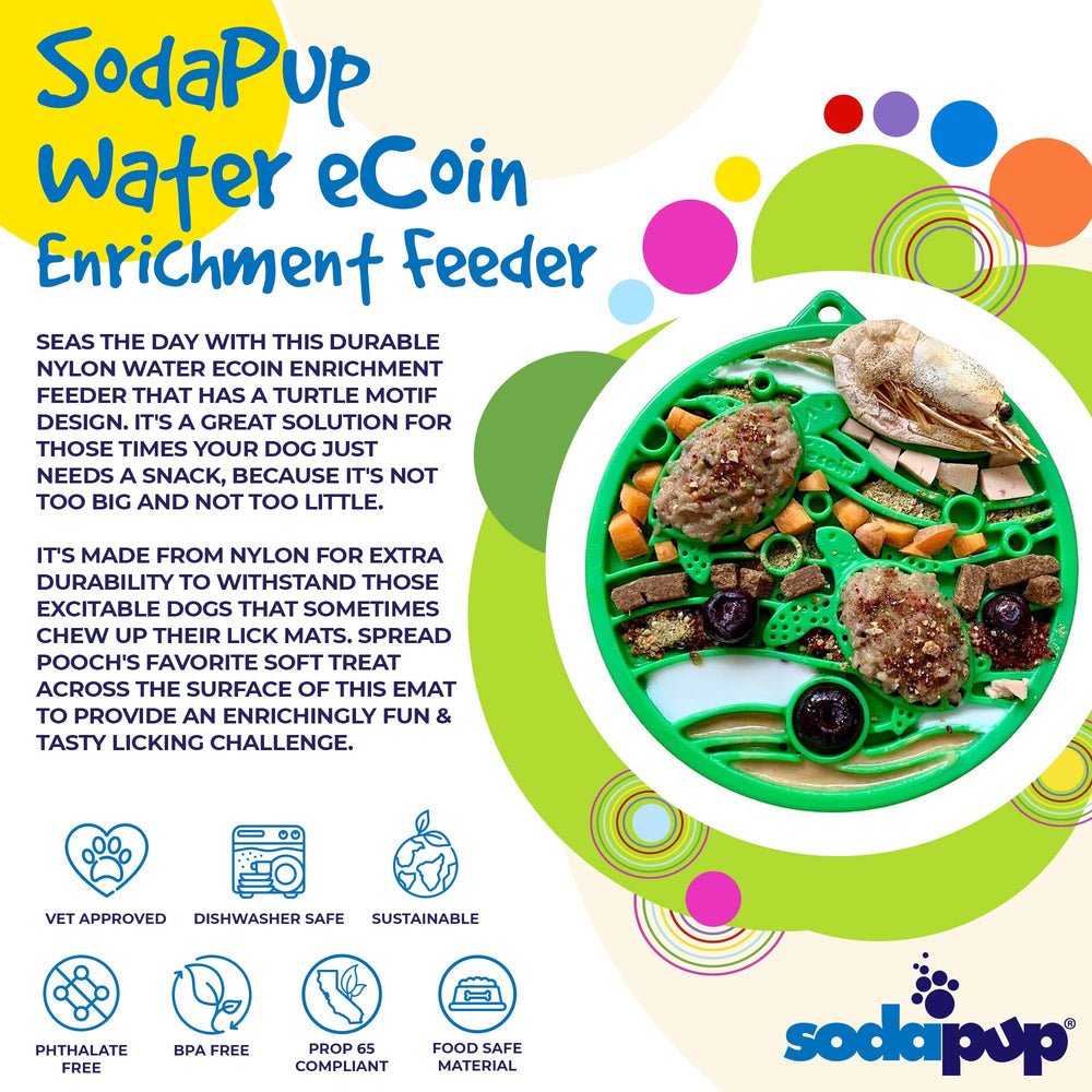 SodaPup Water eCoin, diámetro de 5 pulgadas, tamaño ideal para perros de distintos tamaños
