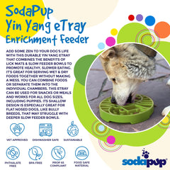 SodaPup Yin Yang eTray, material duradero que resiste mordidas y juegos