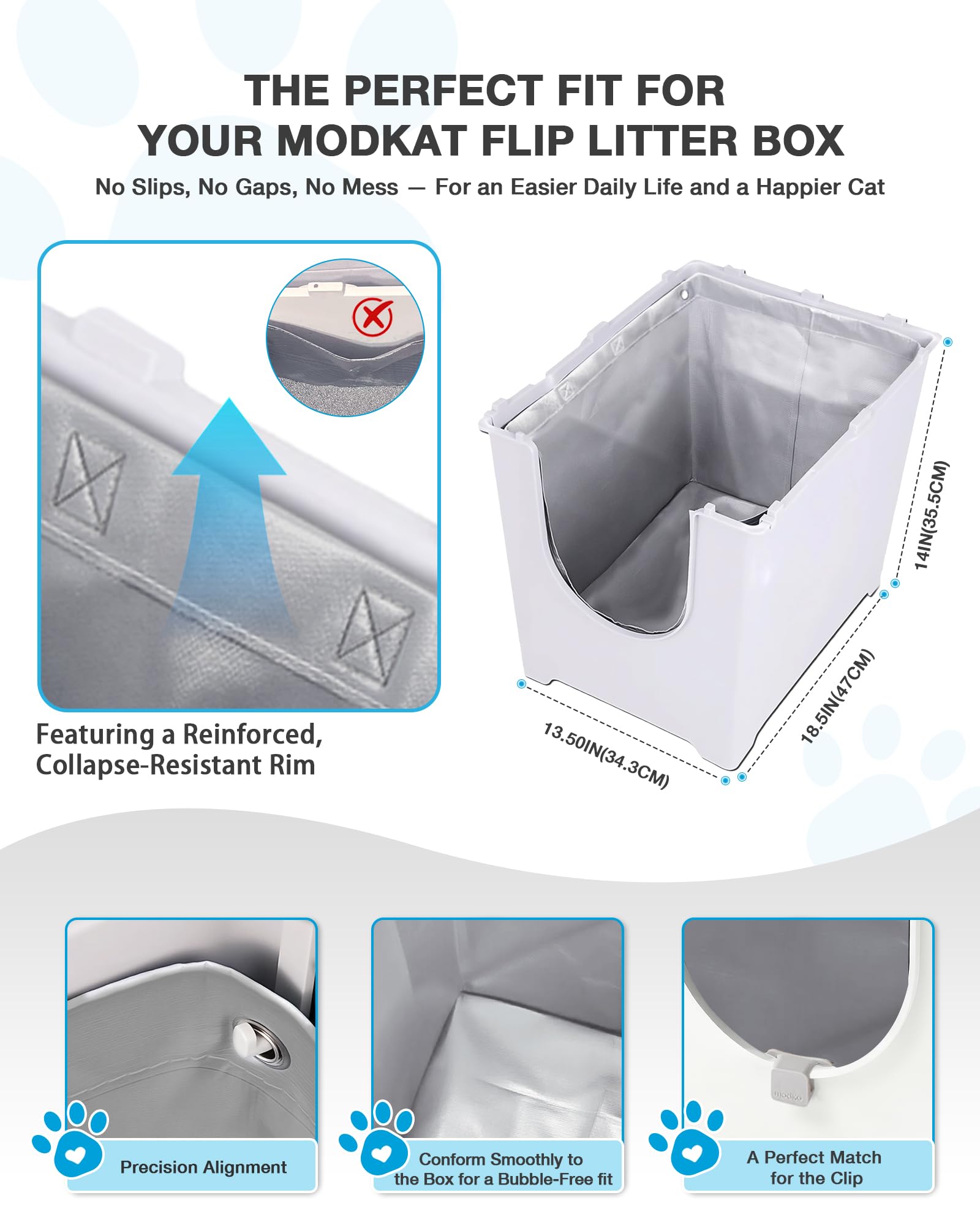 Liner Sodiafell Tipo F para Modkat con doble costura y mayor durabilidad