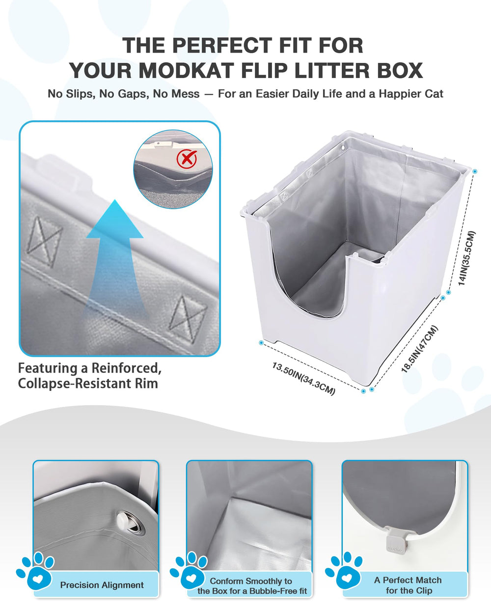 Liner Sodiafell Tipo F para Modkat con doble costura y mayor durabilidad