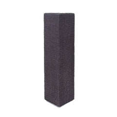 Sofa-Scratcher Squared: esquina de sisal negro para rascar sin dañar el mueble.