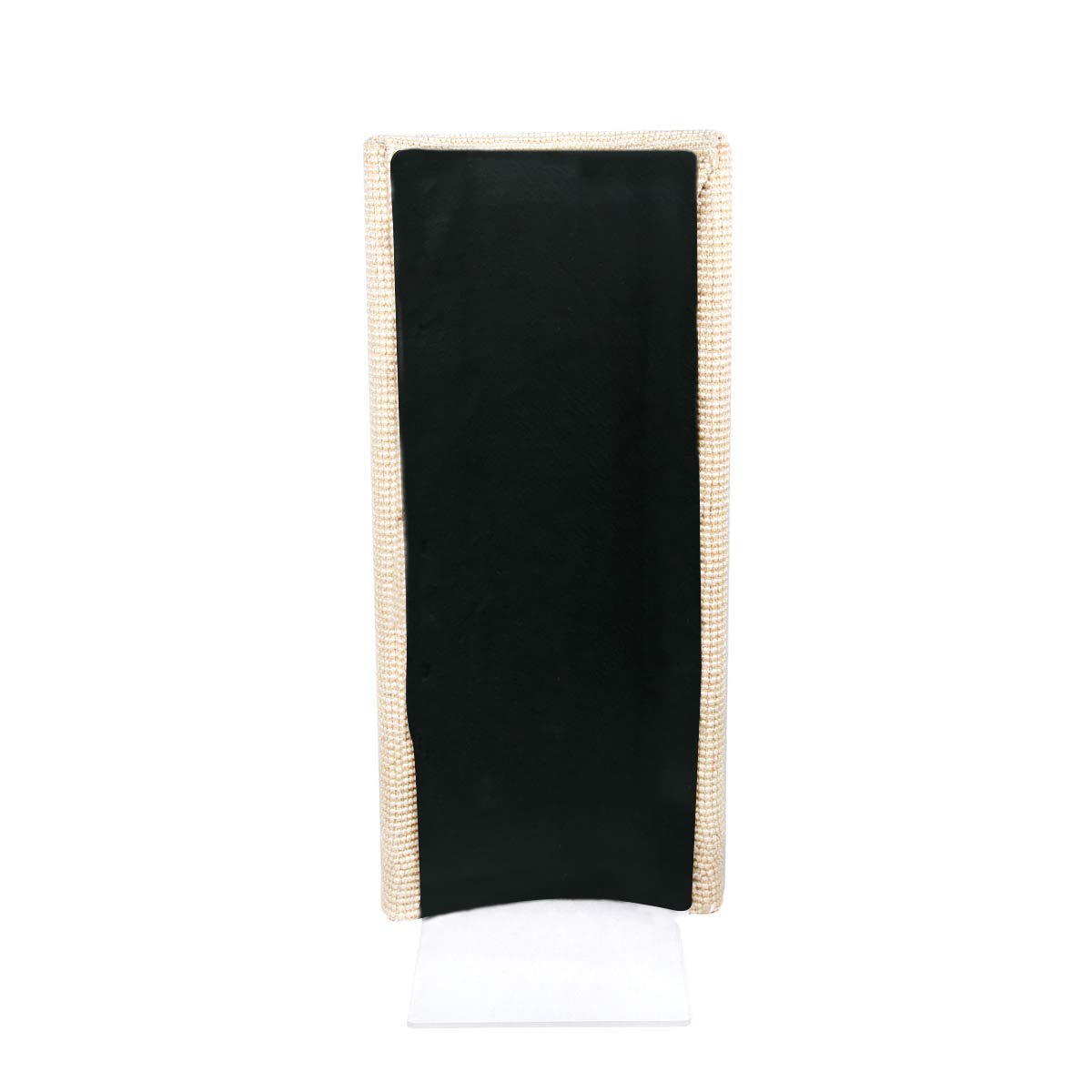 Sofa-Scratcher under-sofa anchor secures the post for stable furniture protection.