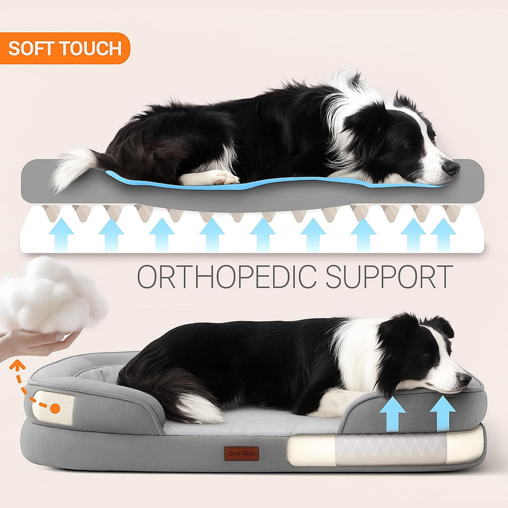 Soft Touch capa desmontable lavable para cama de perro grande