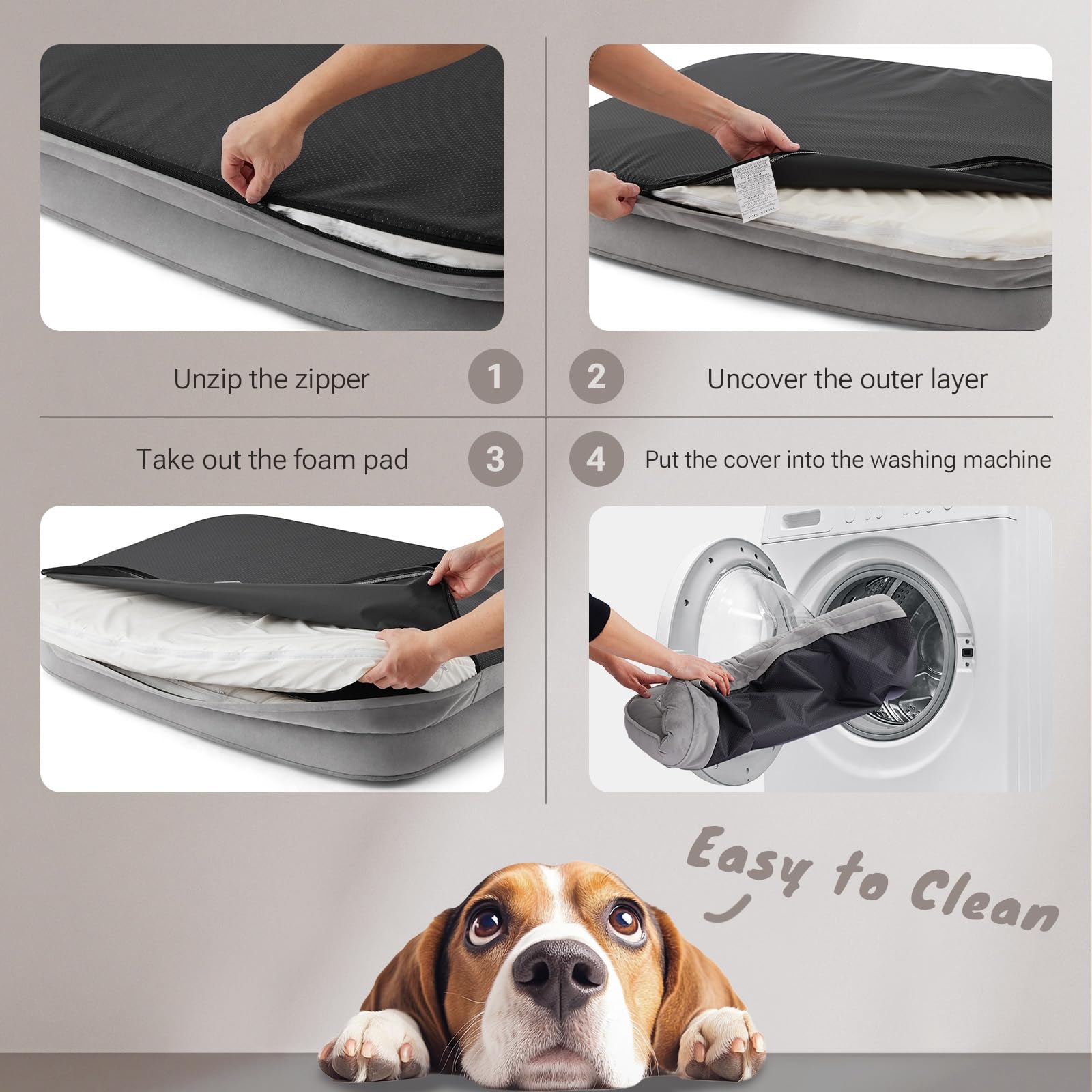 Soft Touch funda removible y lavable para limpieza fácil