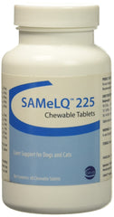 Sogeval SAMeLQ 225, vista frontal del frasco de pastillas masticables para perros