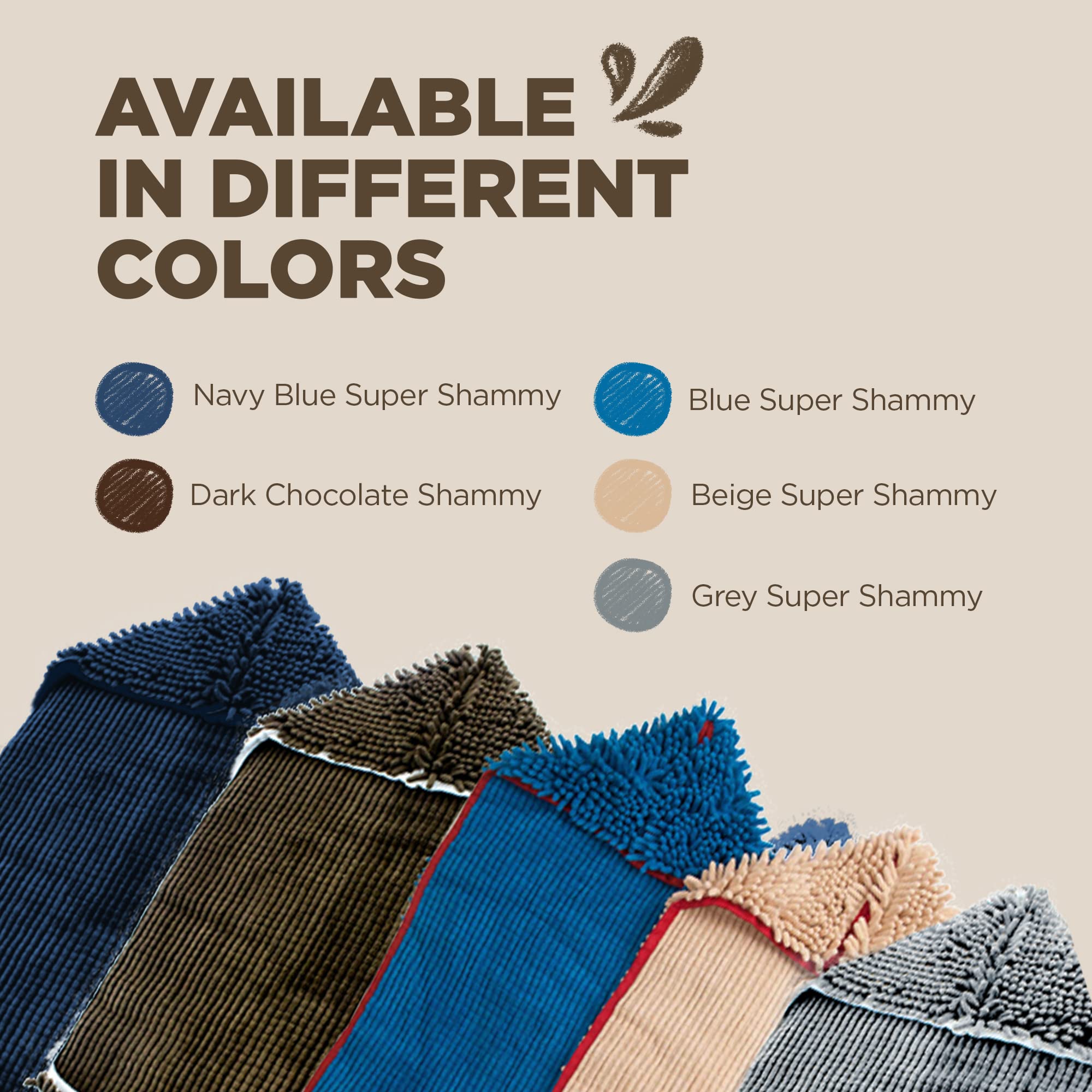 Soggy Doggy Doormat, color chocolate oscuro y avena para combinar con el hogar.