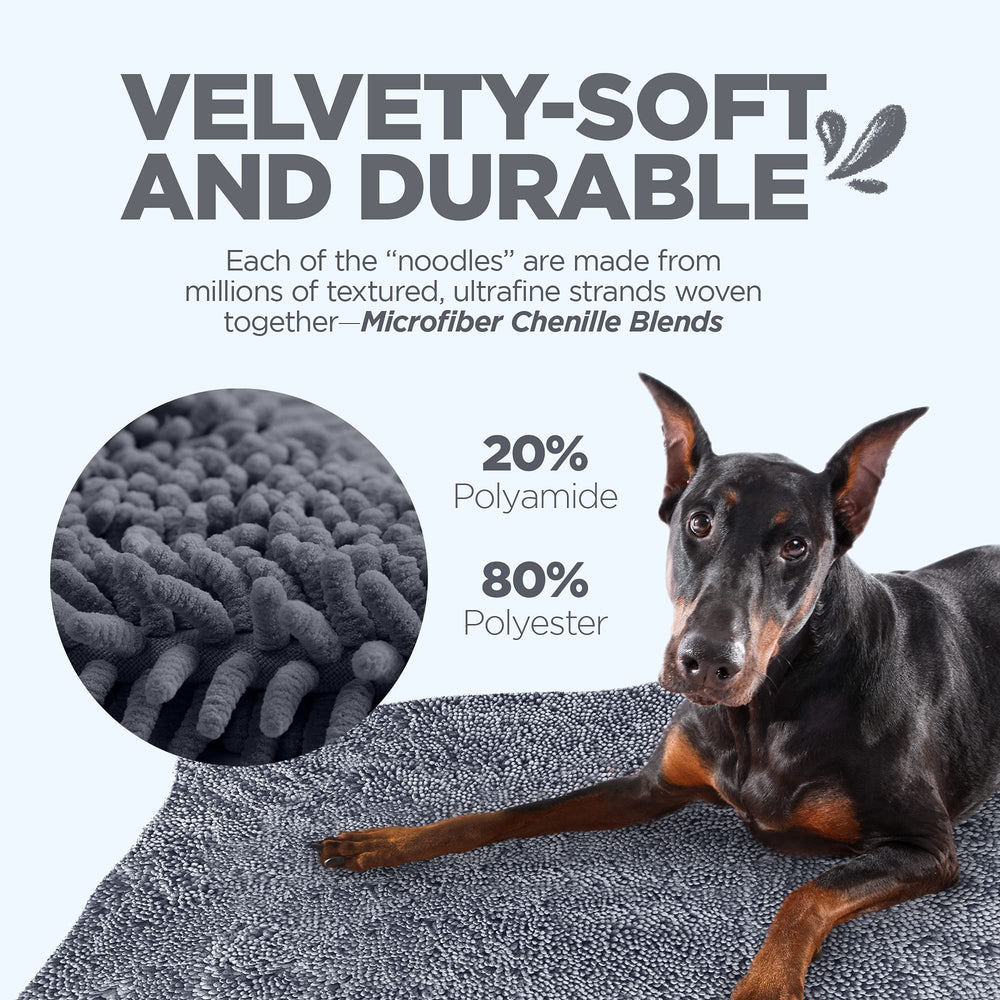 Soggy Doggy Doormat es lavable a máquina para fácil mantenimiento diario