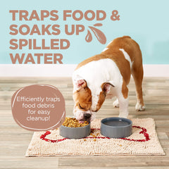 Soggy Doggy Slopmat absorbe humedad, ideal para cuencos.