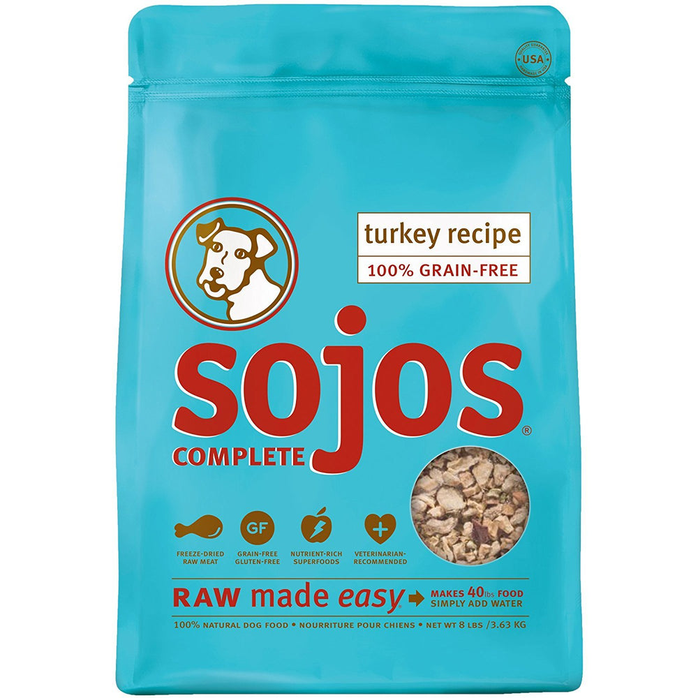 SOJOS pavo liofilizado, listo para rehidratar y alimentar al perro