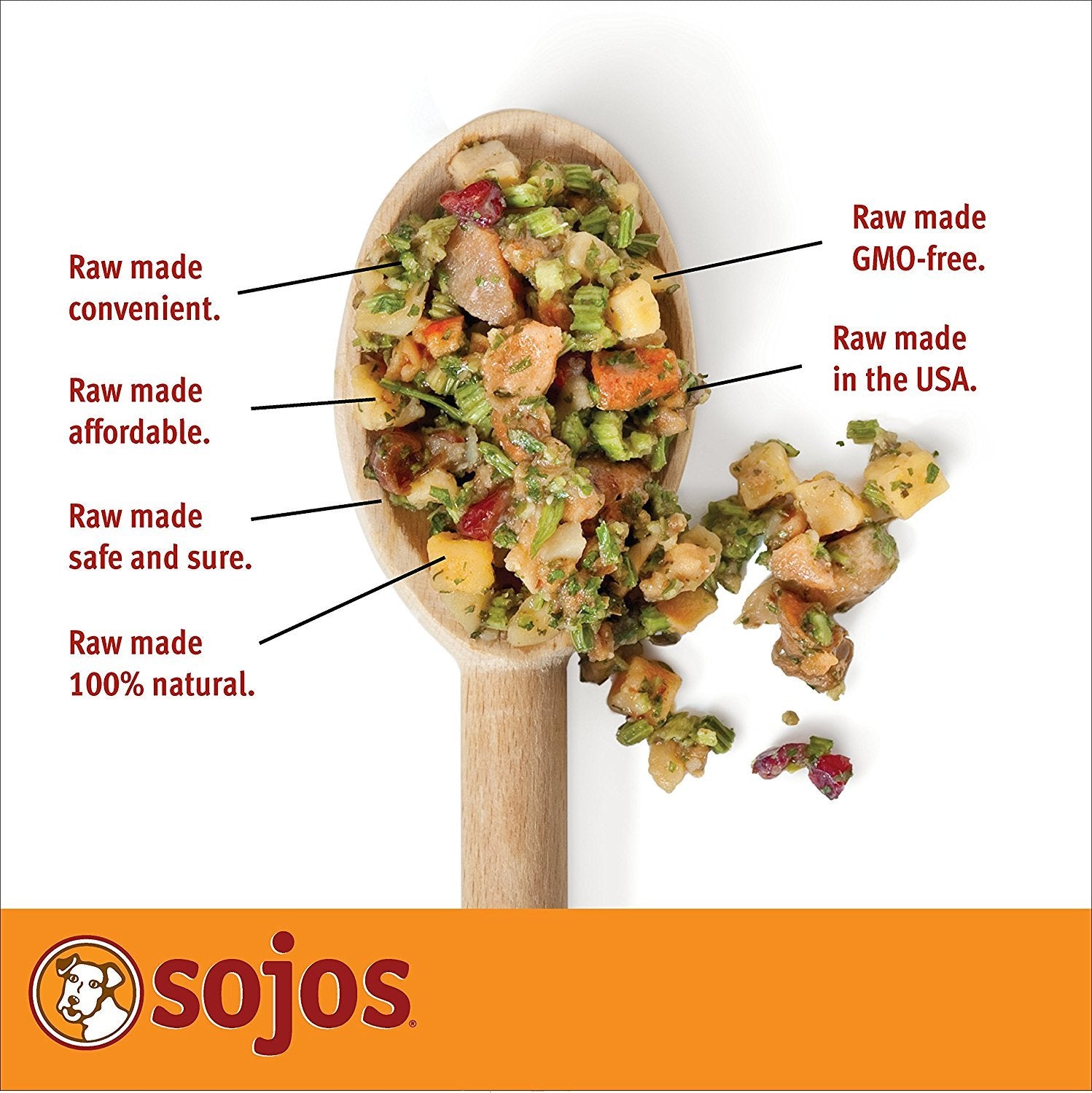 SOJOS rehidratación rápida para comida completa para perros