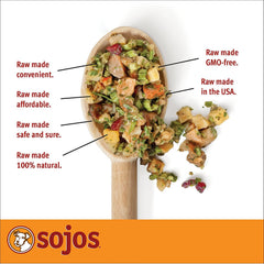 SOJOS rehidratación rápida para comida completa para perros