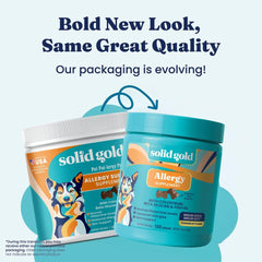 Solid Gold Alergia para Perros: bocados suaves que facilitan la masticación diaria.