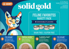 Solid Gold Alimento Gato Variedad Pate, sabor suave para comidas diarias.