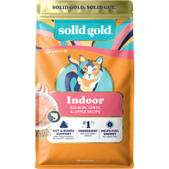 Solid Gold, alimento seco para gatos interiores con salmón: sabor real que suelen amar.