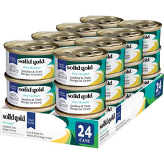 Solid Gold comída húmeda para gatos: tiras en salsa con atún y sardinas, favorece hidratación