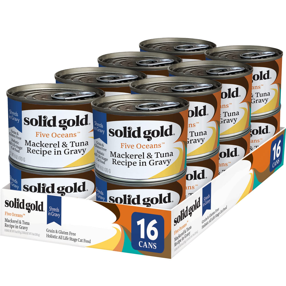 Solid Gold Five Oceans: trozos en salsa, sabor irresistible para gatos