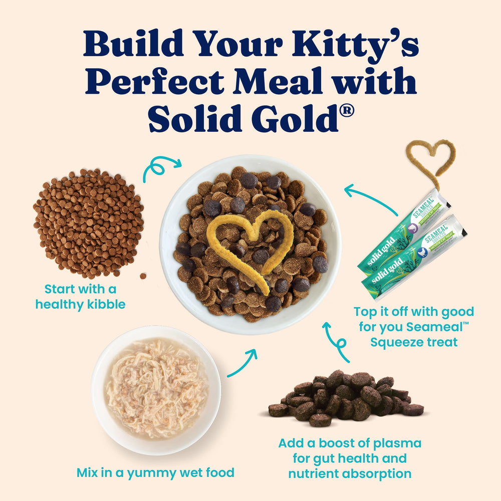 Solid Gold para gatos de interior, aporta hidratación en salsa
