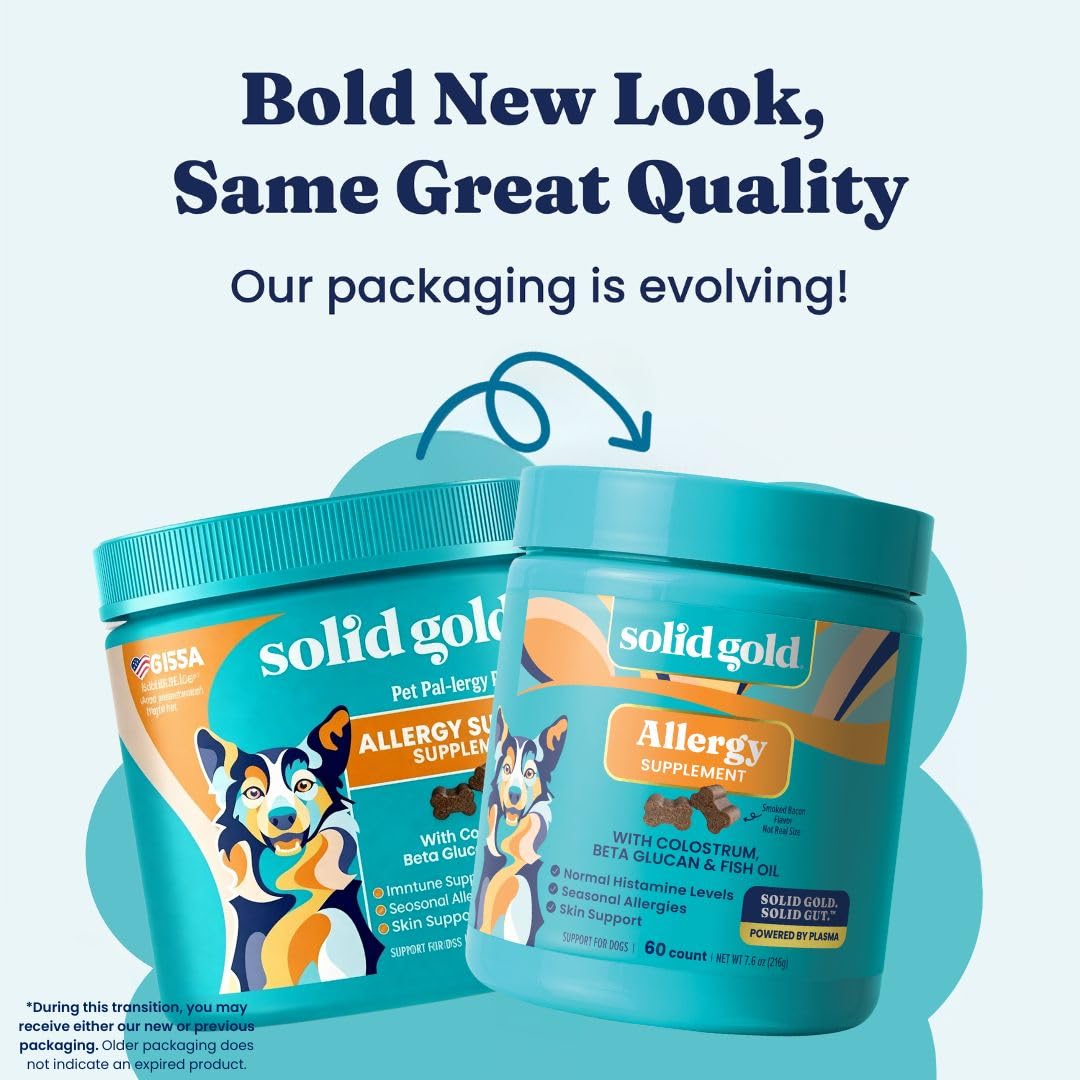 Solid Gold gomitas alergia perros textura suave para masticar