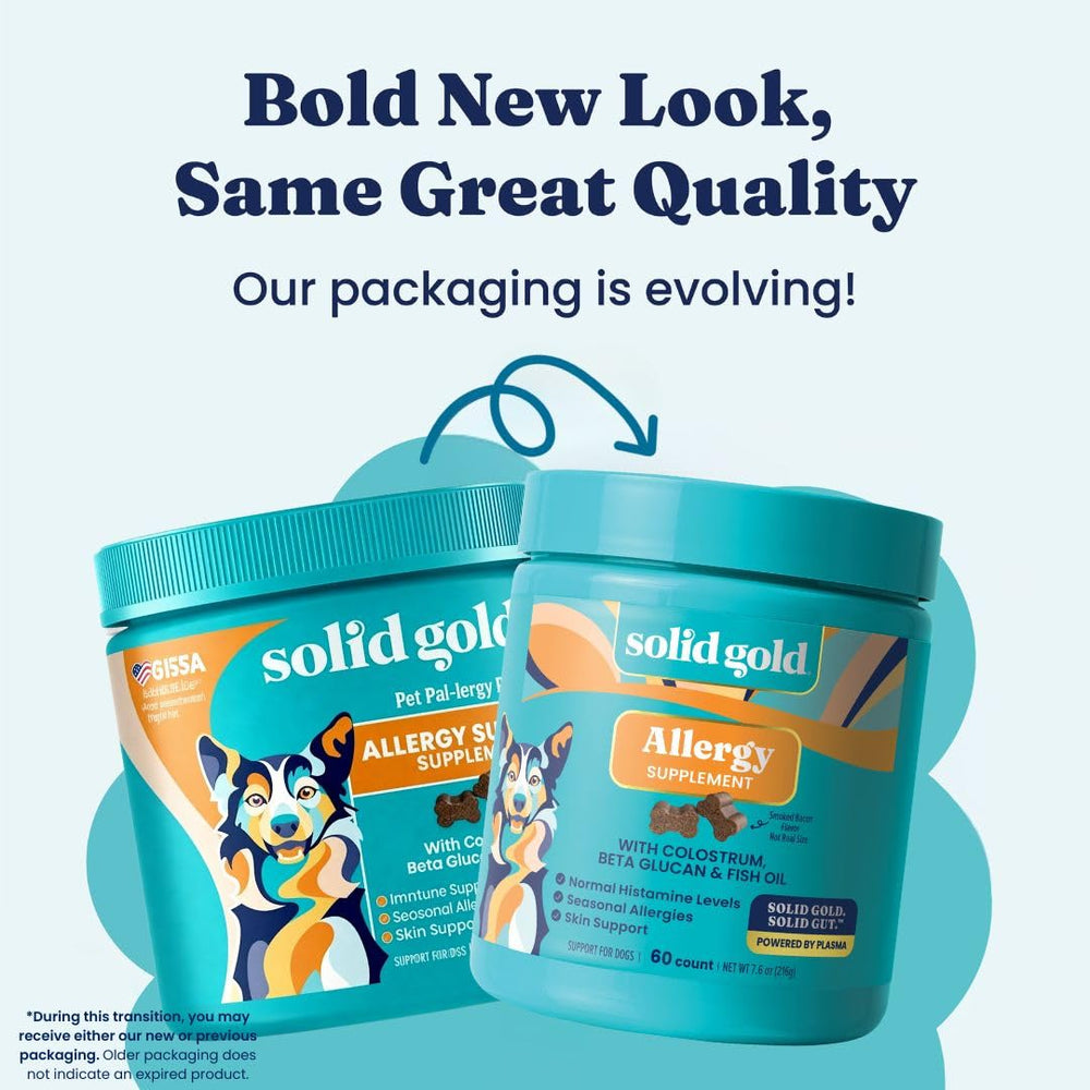 Solid Gold gomitas alergia perros textura suave para masticar