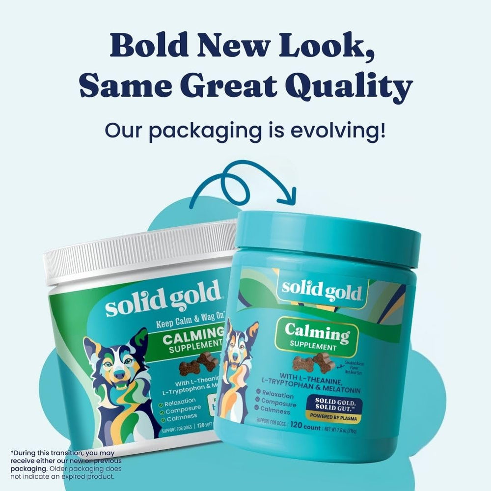 Solid Gold masticables con melatonina para perros, promueven relajación
