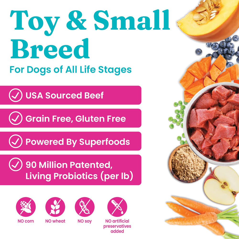 Solid Gold Mighty Mini sin-granos para perros pequeños con estómagos sensibles.
