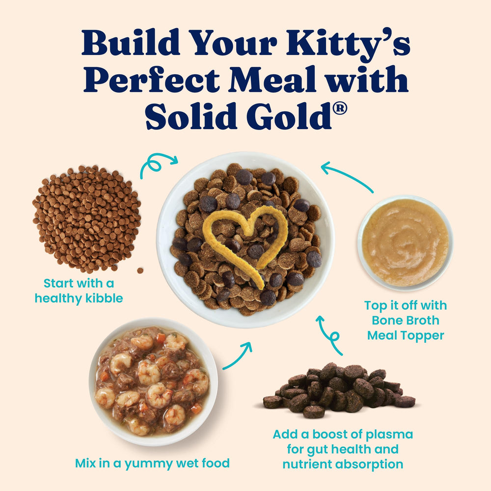 Solid Gold NutrientBoost enriquece la comida húmeda para variedad y sabor.