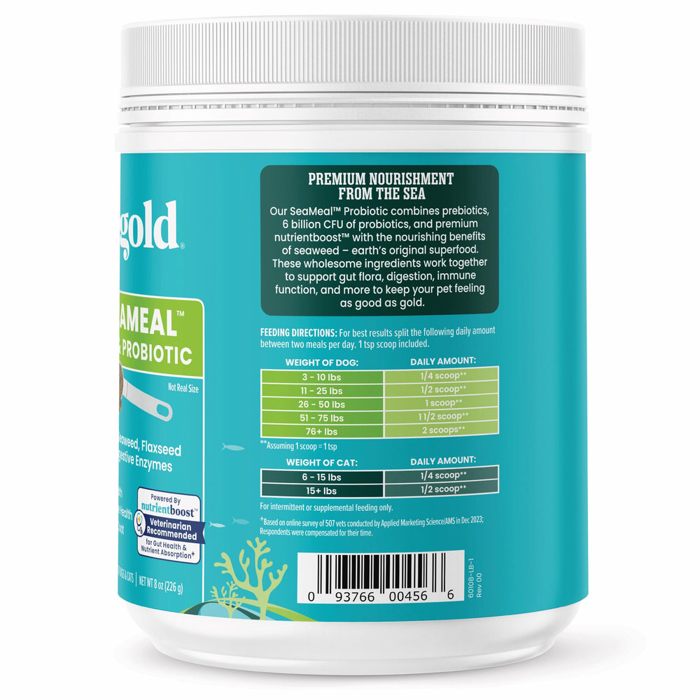 Polvo de Solid Gold SeaMeal listo para mezclar con comida