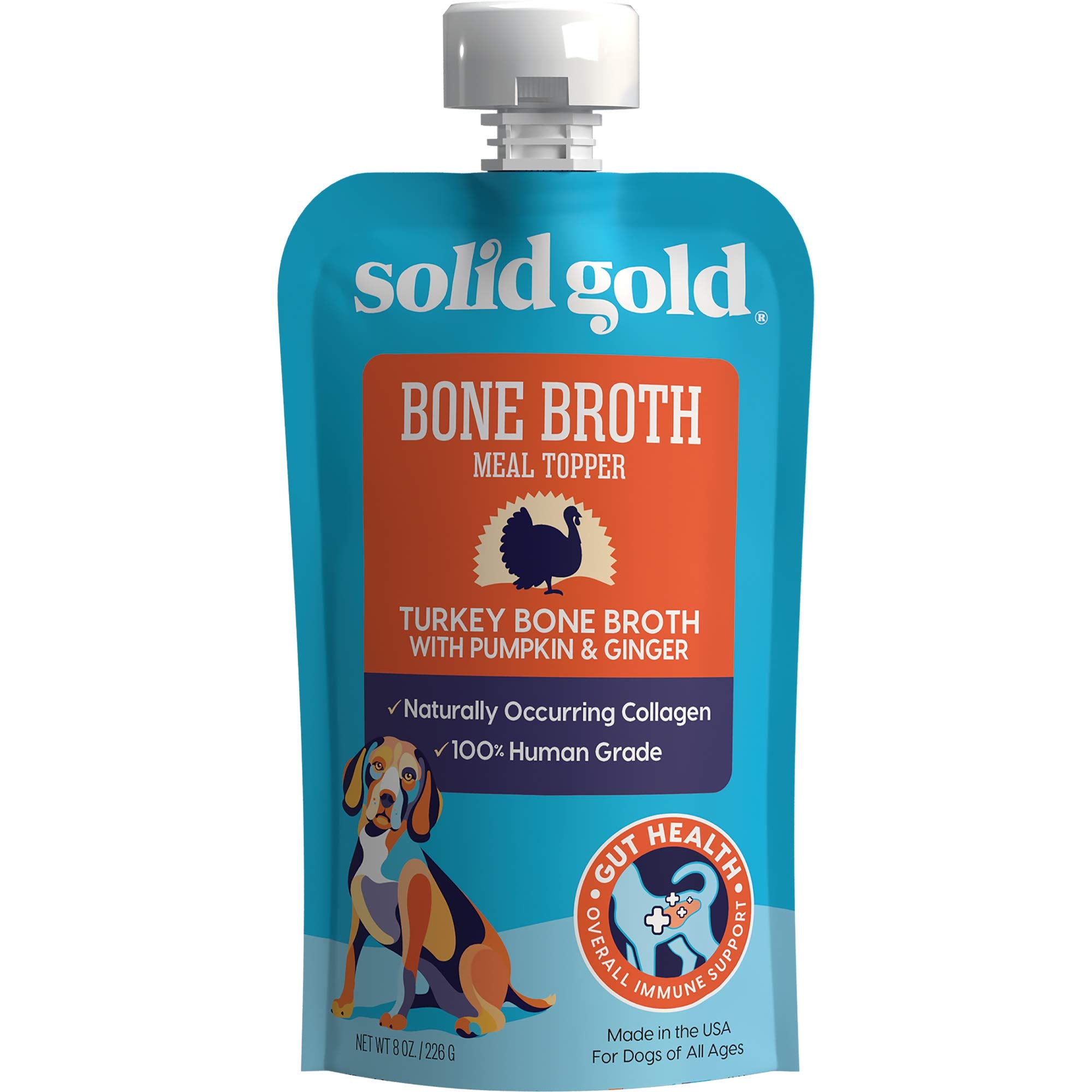 Solid Gold Caldo de Pavo para Perros: aporta colágeno para piel y pelaje en perros.