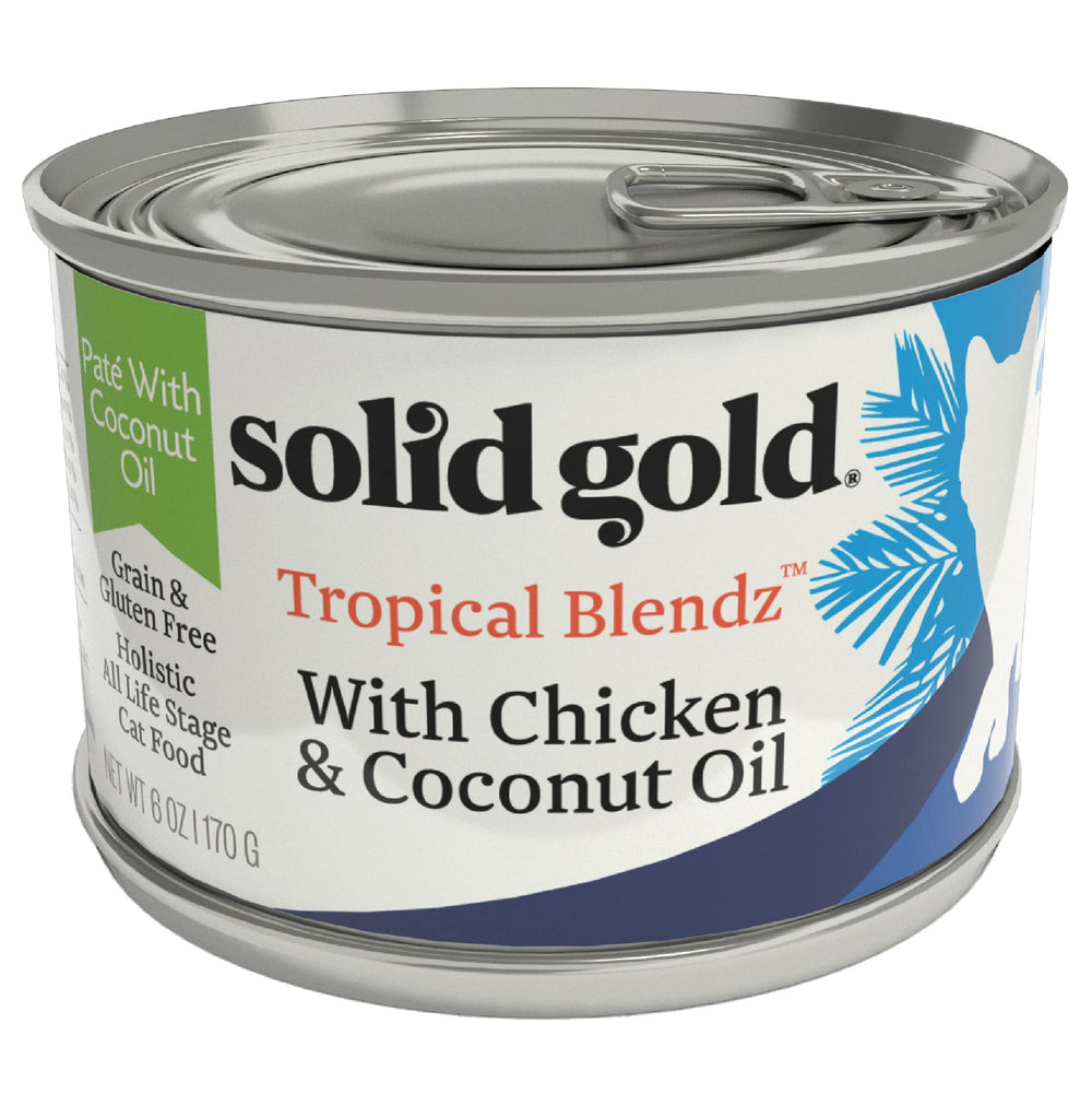 Ingredientes naturales en Solid Gold Tropical Blendz para una digestión suave.