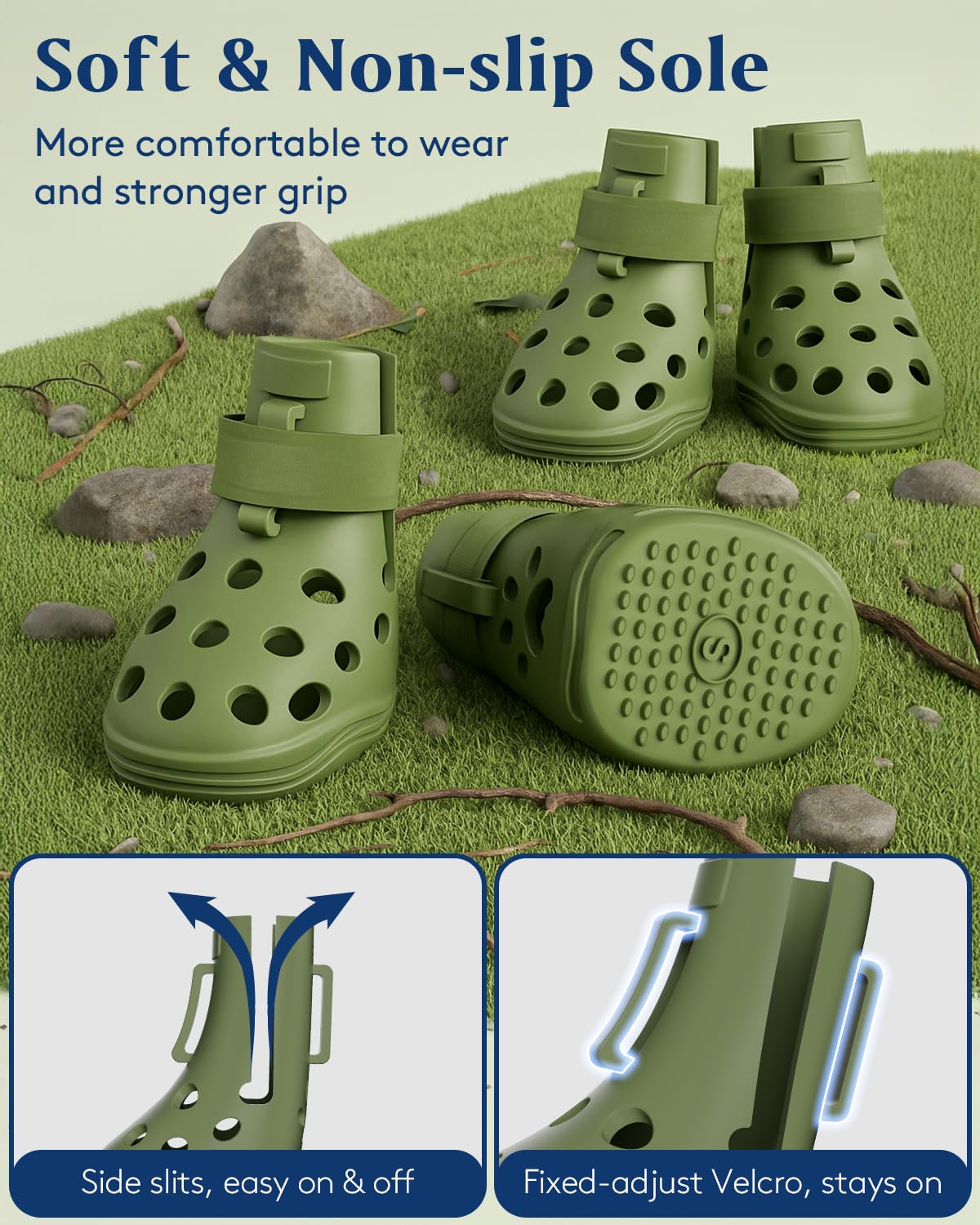 SOLOWINNER botas con buena ventilación para uso interior y exterior