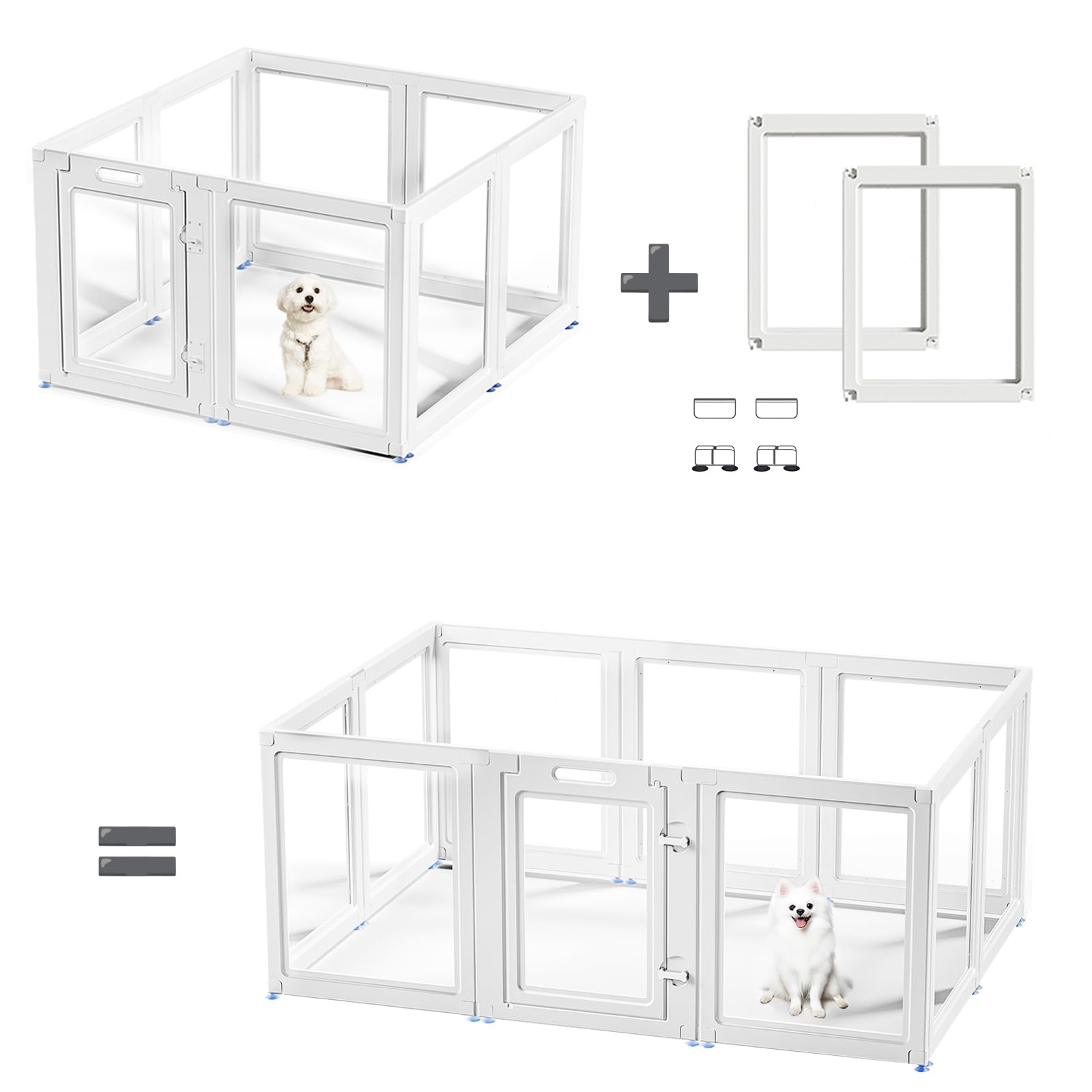 SOLOWINNER puerta con candado, cerco para perros seguro al dejarlo solo en casa.