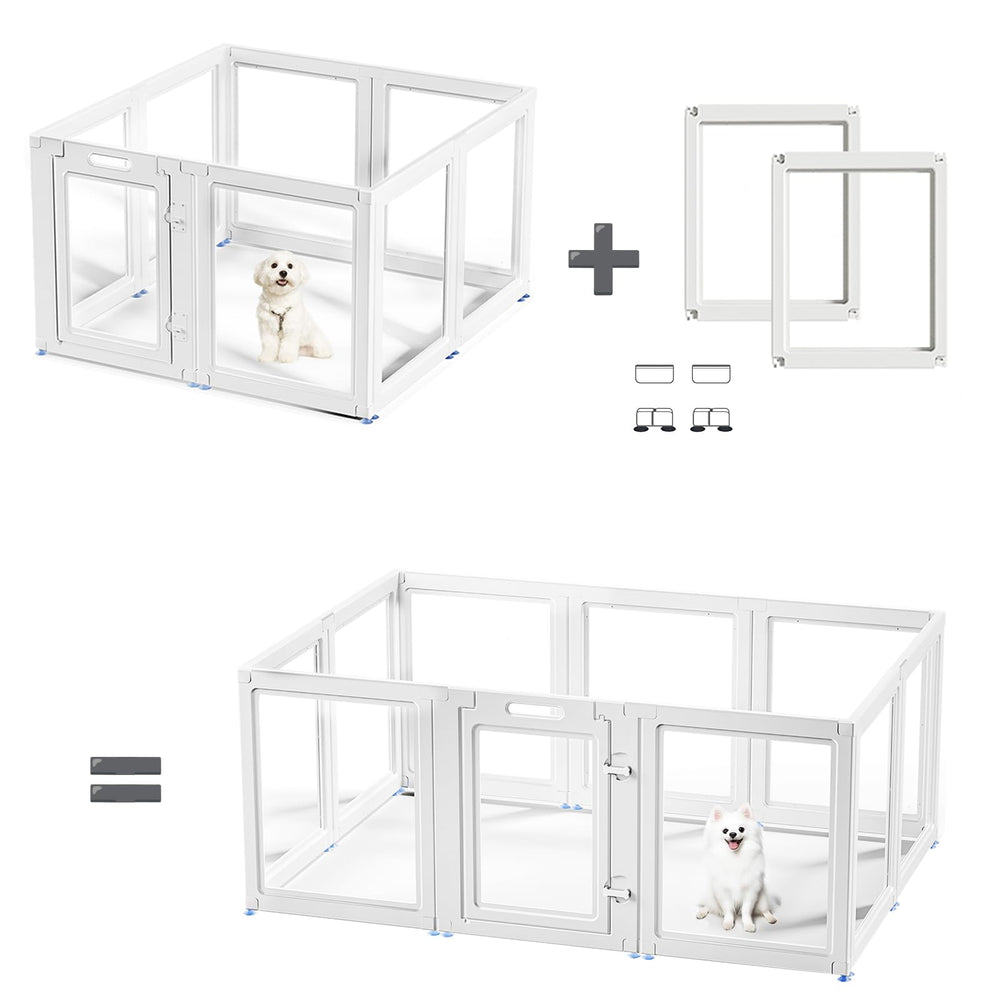 SOLOWINNER puerta con candado, cerco para perros seguro al dejarlo solo en casa.