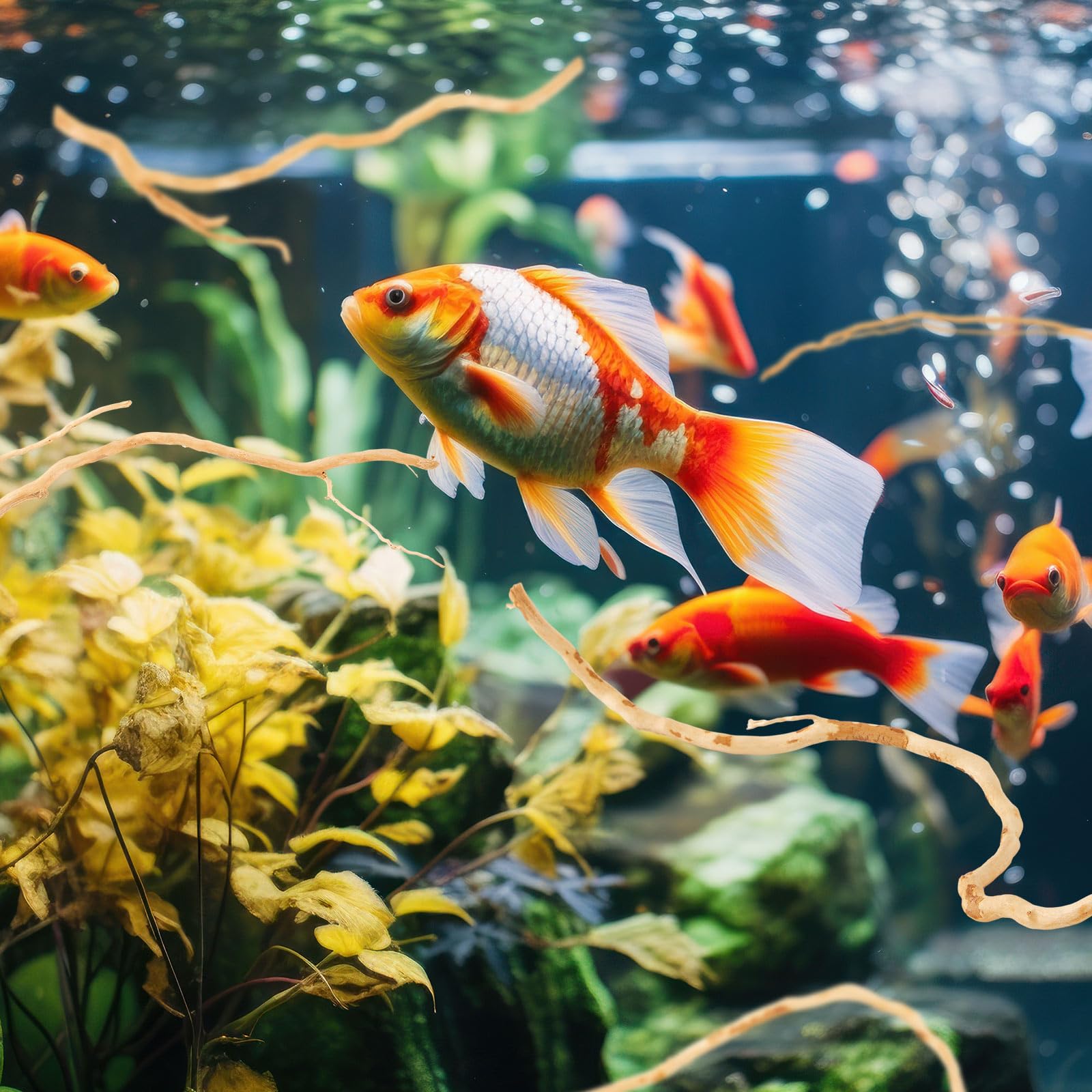 solsew madera deriva refugio para peces y decoración elegante.