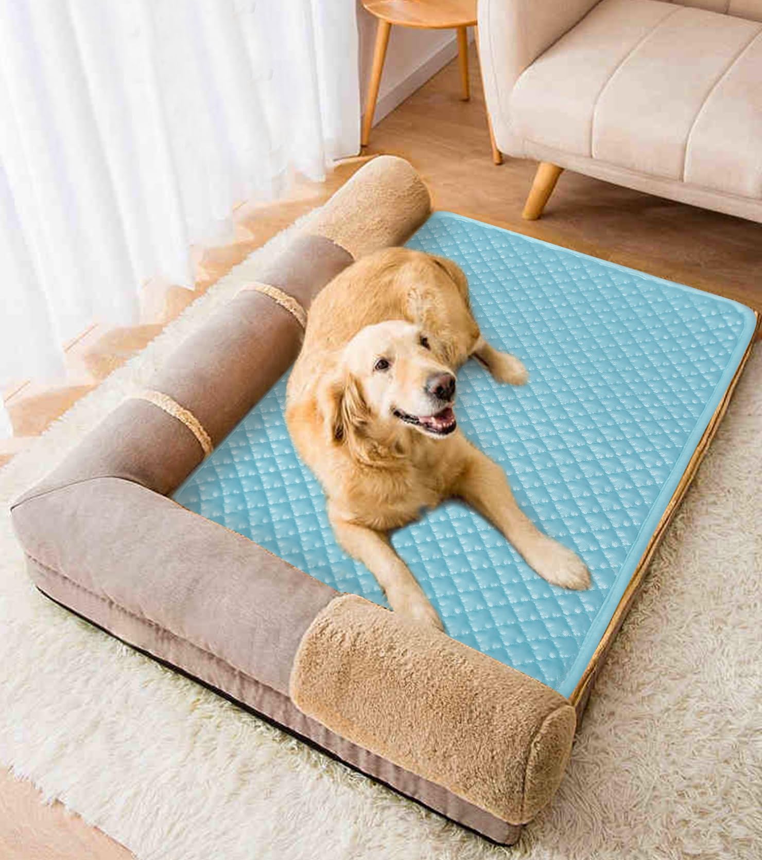 SOMOYA adecuada para perros grandes y gatos, superficie amplia para reposar.