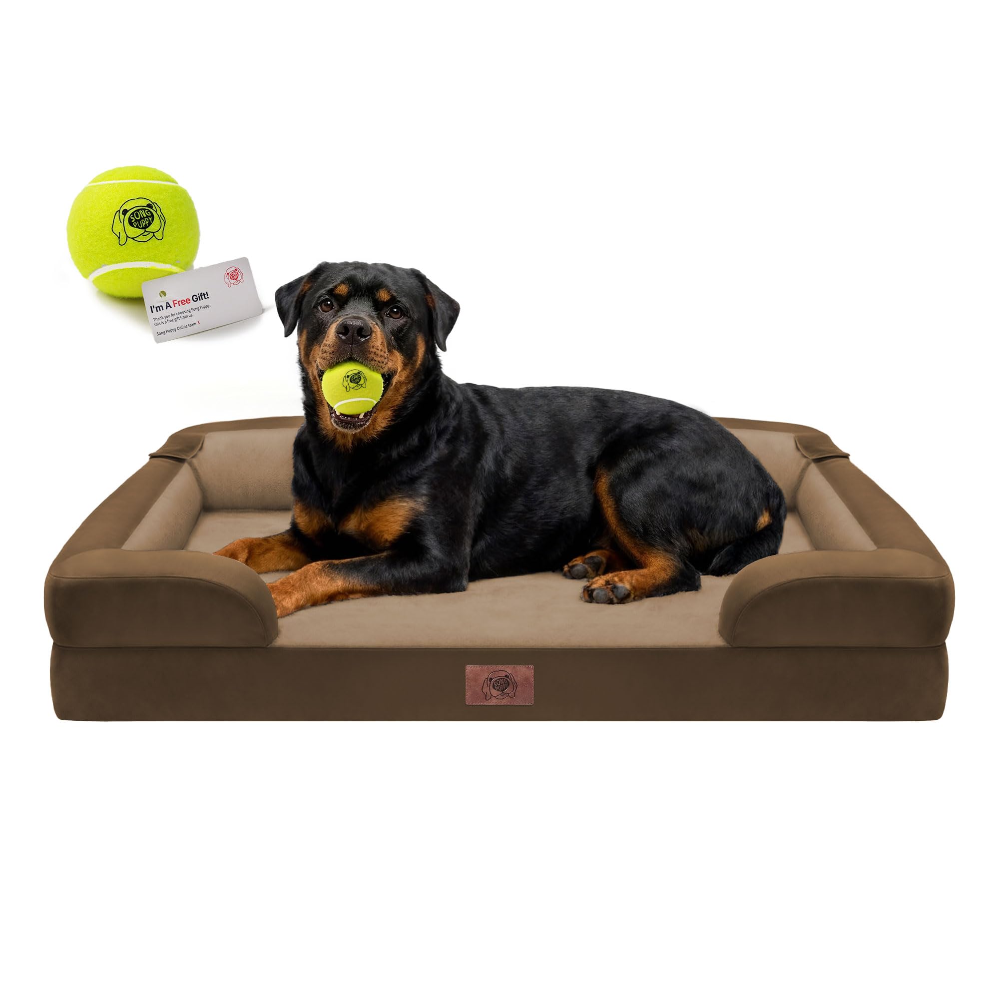 Cama ortopédica Song Puppy para perro XL con espuma viscoelástica de alta resiliencia