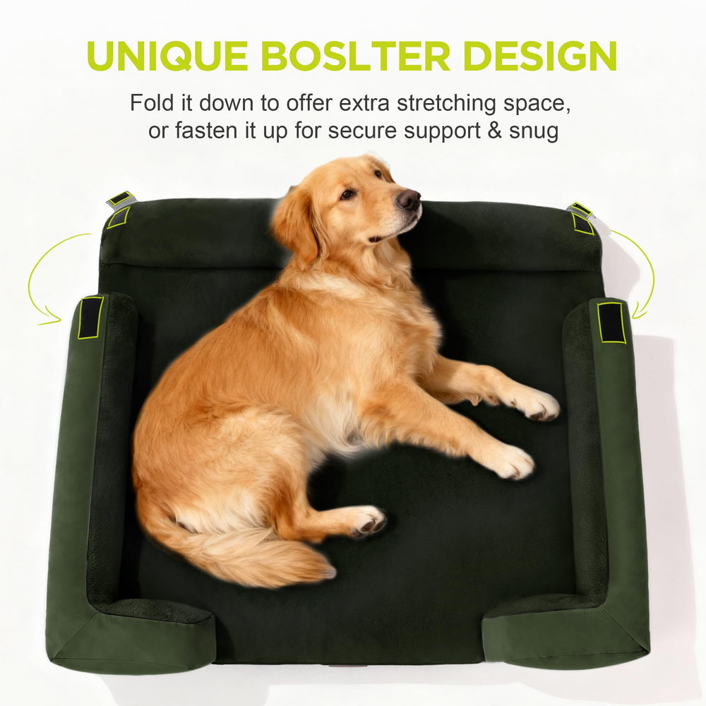 Base antideslizante de Song Puppy mantiene estable la cama.
