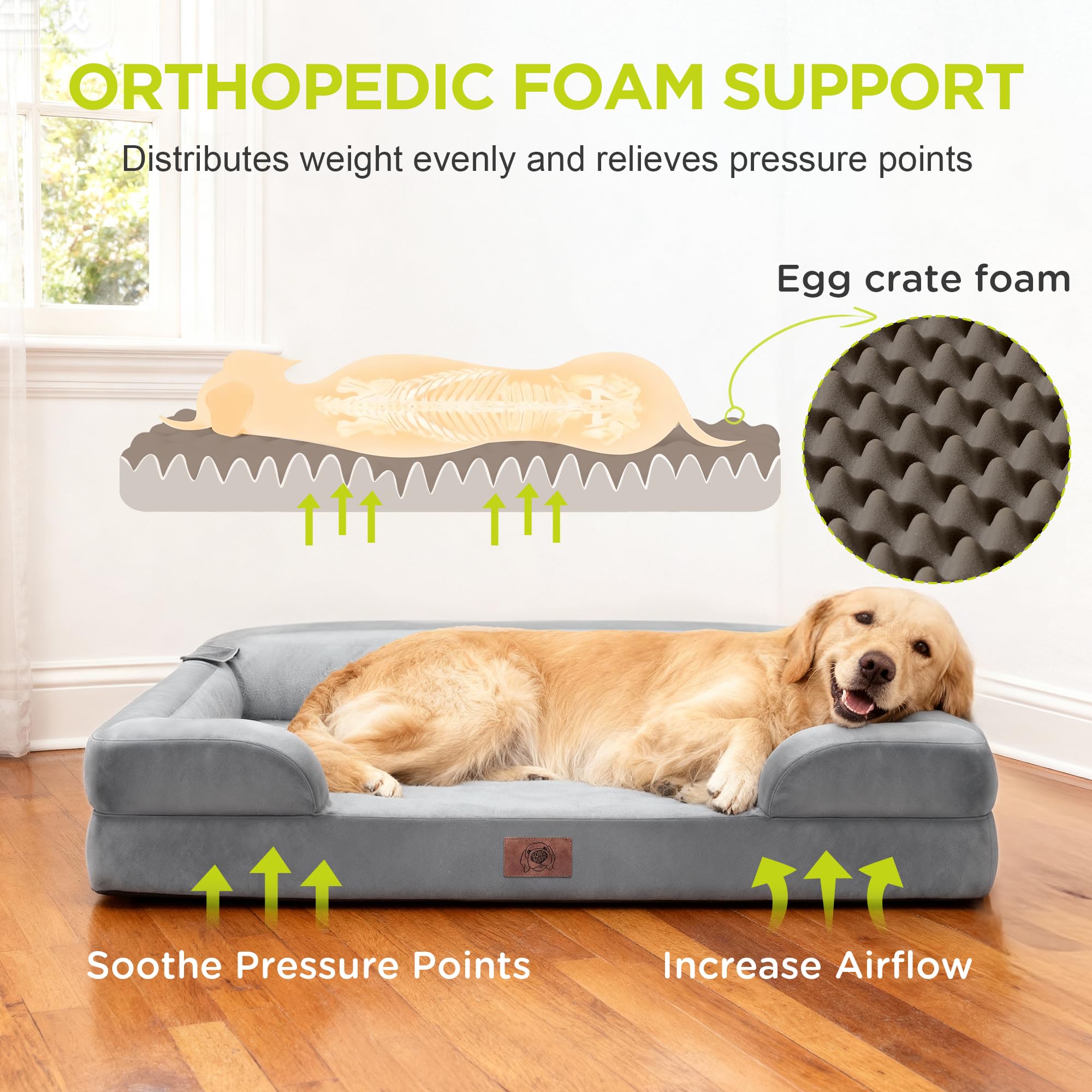 Funda desmontable de Song Puppy facilita la limpieza de la cama para perros.