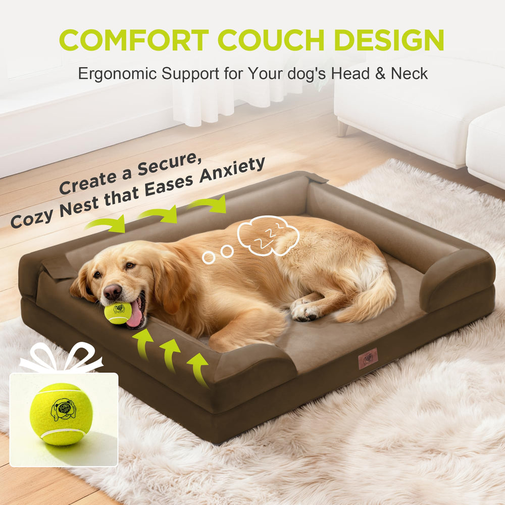 Juguete de tenis incluido para juego interactivo con la cama Song Puppy