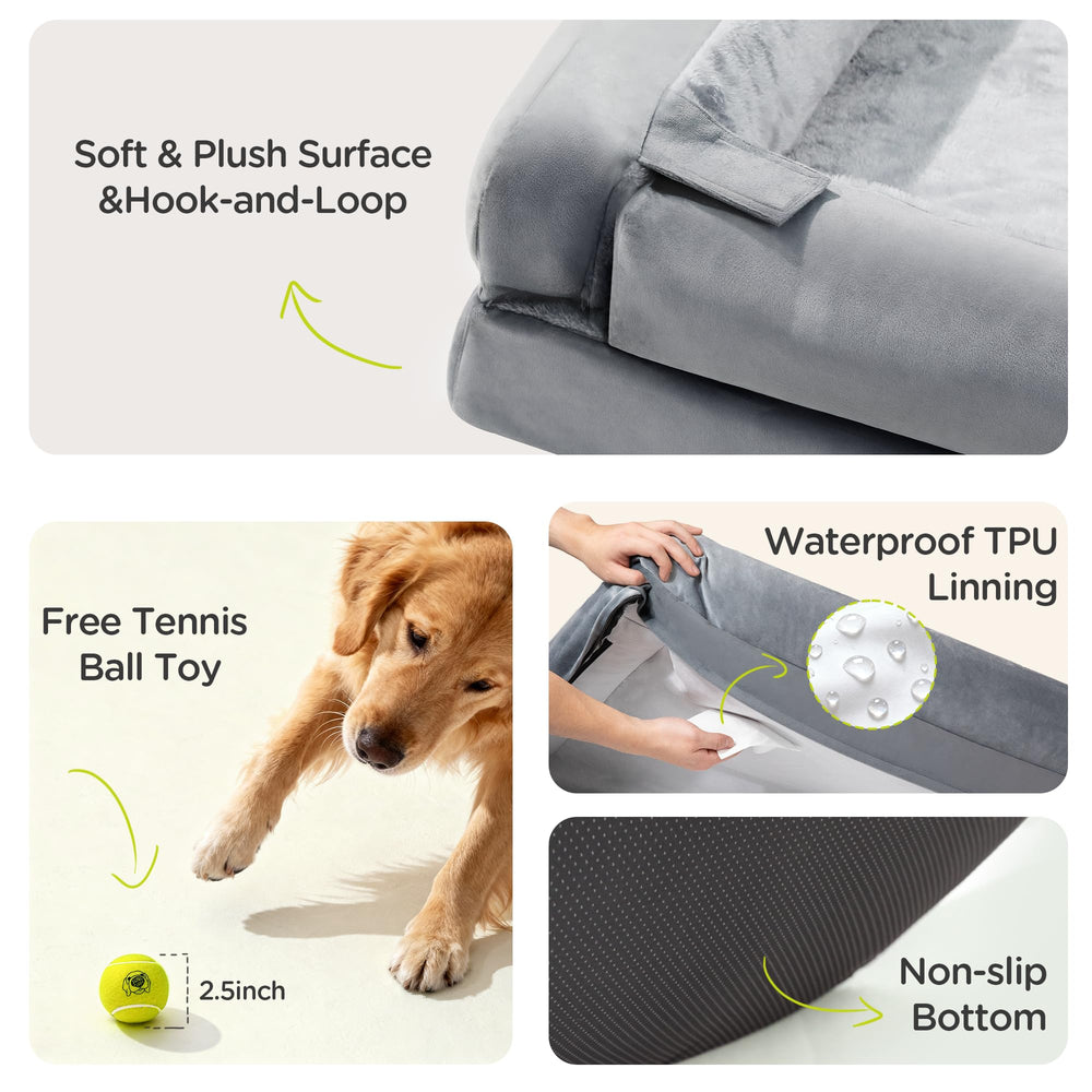 Funda de terciopelo suave Song Puppy añade confort y tacto agradable.